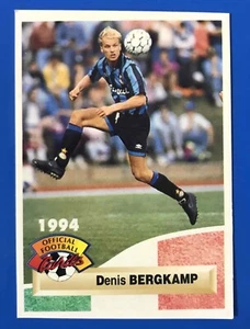 ►DENIS BERGKAMP - CARTE FOOTBALL PANINI - 1994 - INTER MILAN   ( free Shipping ) - Zdjęcie 1 z 2