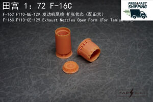 FAB FA72047 1/72 F-16 F110-GE-129 Exhaust Nozzles ( For Tamiya Kit)