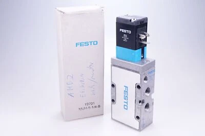 Festo Mvh-5-1/4-B 19701 Solenoid Valve Ovp - Image 1 of 3