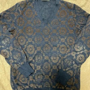 undercover Jun Takashi all-over print knit sweater wool 2 size from Japan - Picture 1 of 4