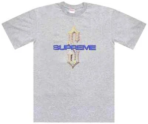Supreme Diamonds Tee Men's Size Medium Heather Grey Shirt Spring Summer 2018 SS - Picture 1 of 2