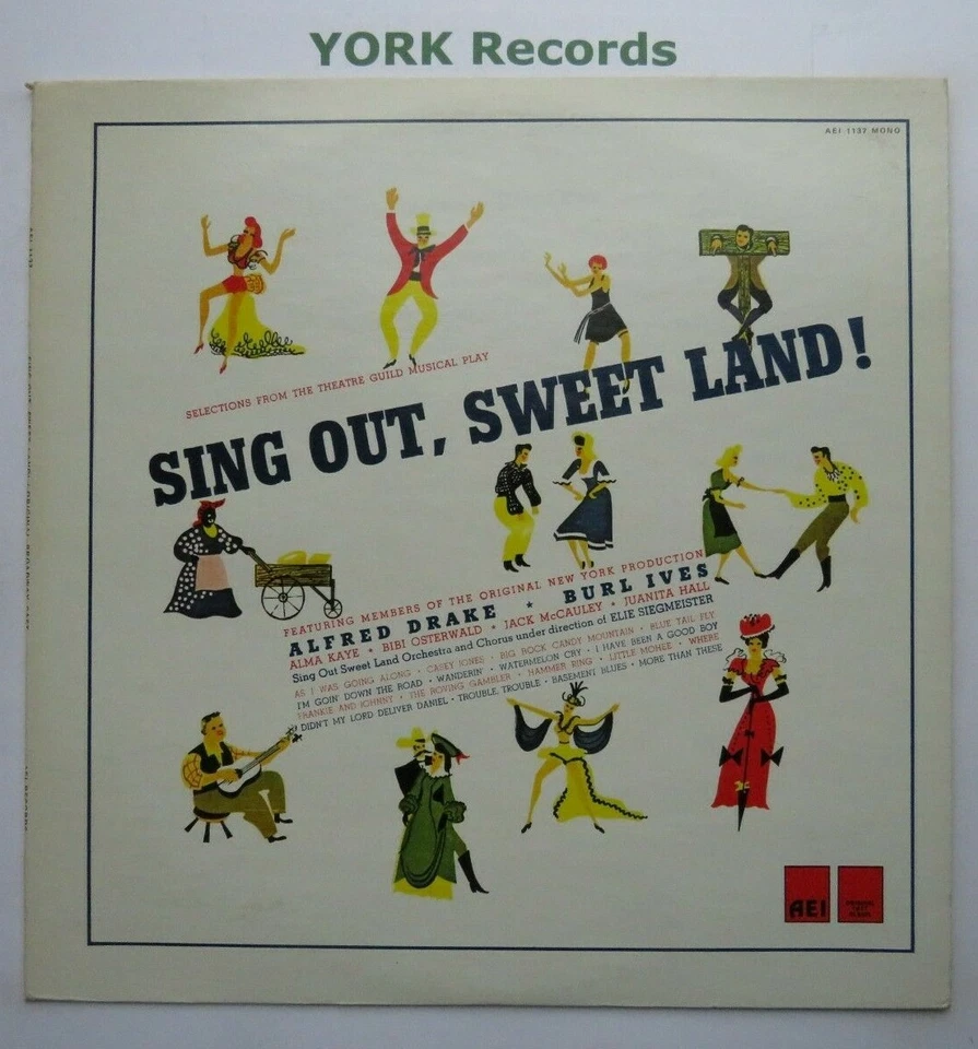 SING OUT SWEET LAND - Original New York Cast ALFRED DRAKE - Ex Con LP Record AEI - Image 1 of 1