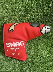 SWAG Golf GOAT X7 Putter Cover Blade NOOB Red Tom Brady Football - Picture 1 of 6