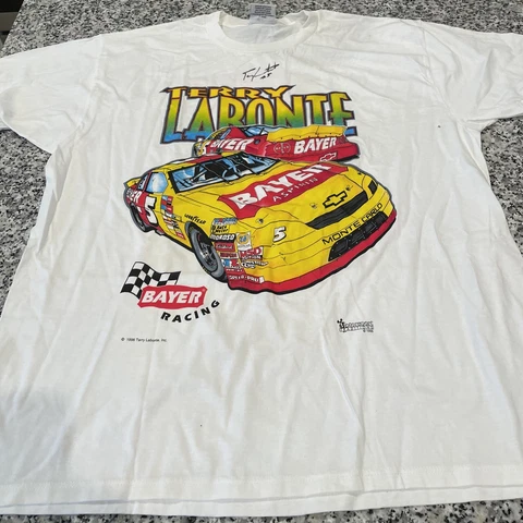 Vintage Competitors View Terry Labonte Graphic T Shirt Racing XL Bauer Cover