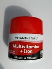 Multivitamins + Iron 100 Tablets HEALTH & VITALITY  Made in UK