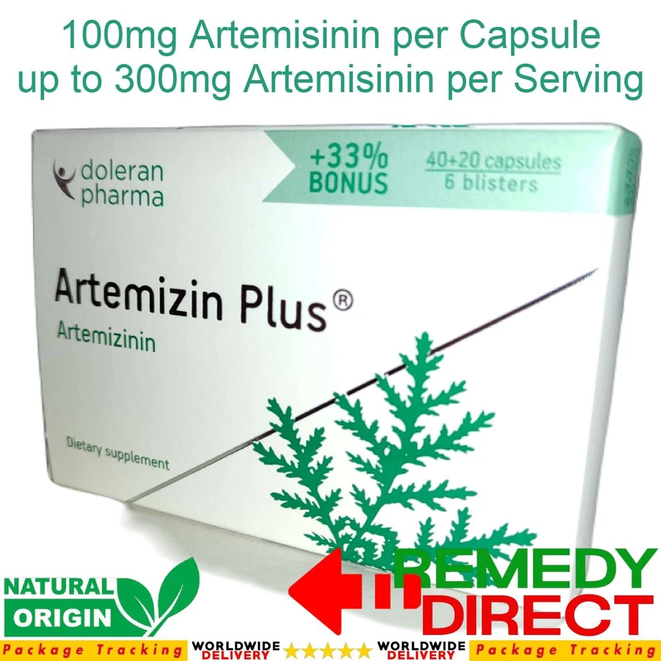 ARTEMISININ PLUS 100mg - 300mg 60 Capsules Premium Dietary Supplement - Image 1 of 4