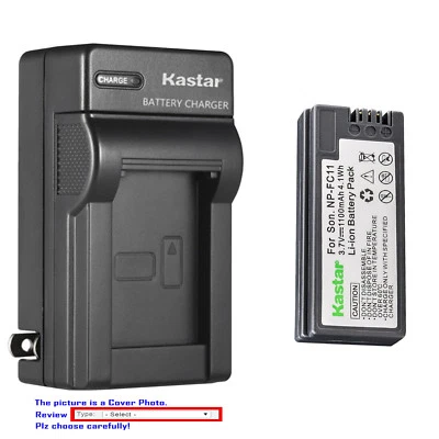 Cargador de pared de batería Kastar para Sony NP-FC10 BC-VC10 y Sony Cyber-shot DSC-P8 Foto 1 de 4