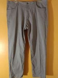 CALVIN KLEIN MEN'S KHAKI LIGHT GREY GOLF PANTS 40w X 32L 100% COTTON  - Picture 1 of 19