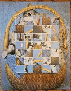 Springbok Hallmark Here Kitty Kitty 500 Pcs Jigsaw Puzzle PZL3401 Complete! USA - Picture 1 of 12