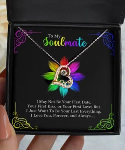 To My Soulmate Engagement Jewelry Sterling Silver Cross, Heart, Wishbone, Styles - Picture 1 of 36