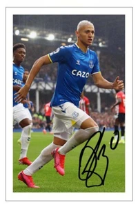 Autógrafo Firmado RICARLISON FOTO Firma Regalo Estampado EVERTON Fútbol - Imagen 1 de 1