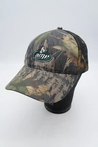 AMP Energy Drink Strapback Hat Baseball Cap Mossy Oak Camo Hunting Outdoor - Picture 1 of 8
