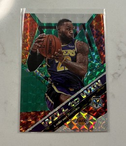 2019-20 Panini Mosaic Will to Win Mosaic Green Prizm LeBron James #7 Lakers