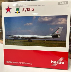 ** HERPA 557061 RUSSIAN AIR FORCE TUPOLEV TU-95MS “BEAR H” L/E 1:200 SCALE ** - Picture 1 of 5