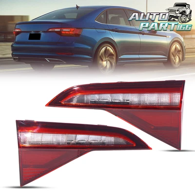 Pair LED Rear Inner Tail Light Lamp US For Volkswagen Jetta 2020-2024 - Image 1 of 4