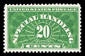 Scott QE3 1928 20c Special Handling Booklet Paper Mint F-VF NH Cat $8.75 - Picture 1 of 1