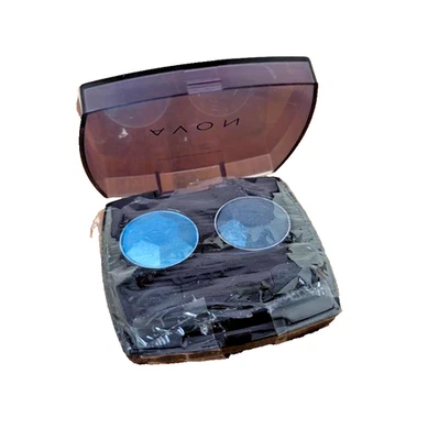 NEW RARE AVON Mega Impact Eyeshadow Duo Poolside Pop Discontinued Vibrant!💙💚 - Image 1 of 2