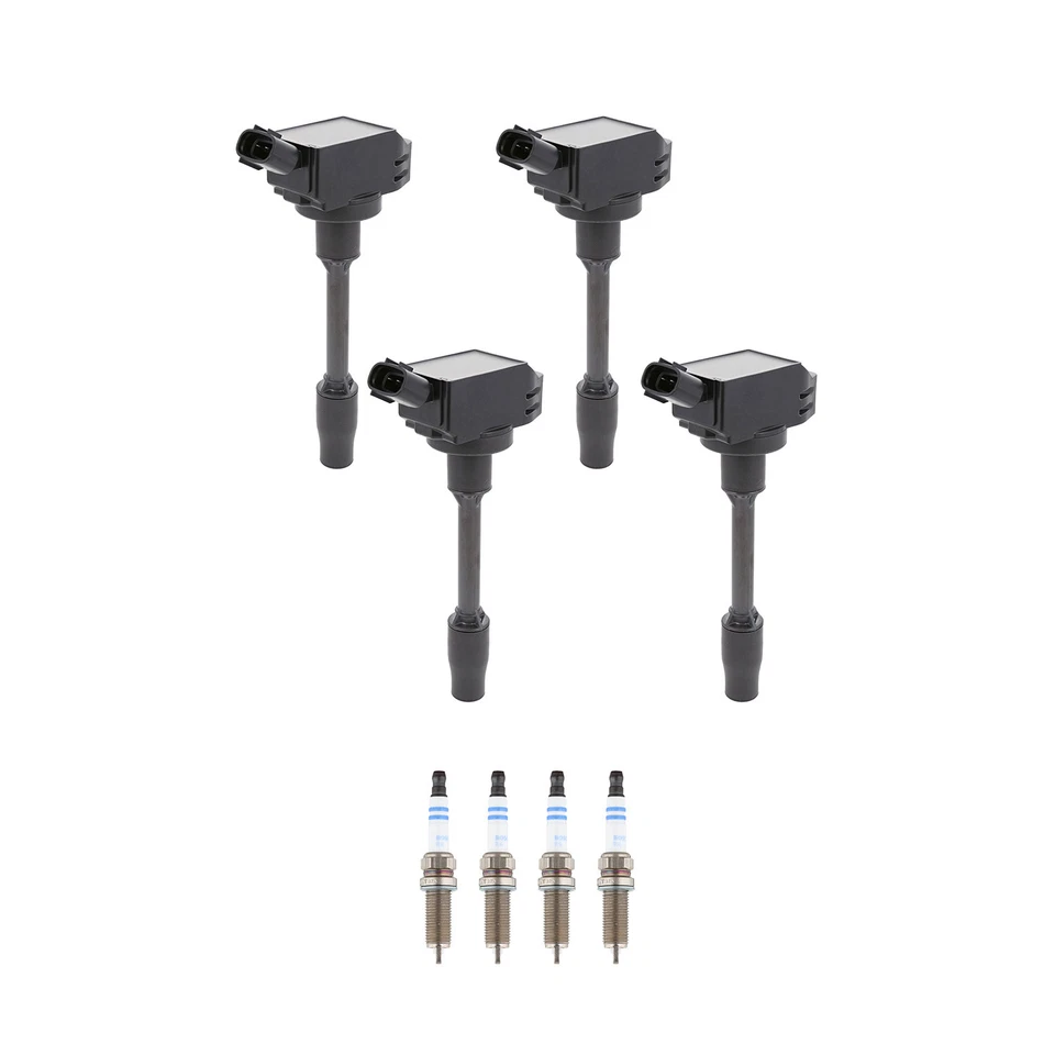 Denso 4 Ignition Coil 4 Bosch Iridium Spark Plugs Kit For Camry RAV4 Sienna L4 - Image 1 of 1