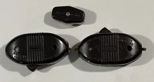 3 Antique Vintage Leviton Bakelite Inline Lamp Snap Rocker Toggle Flip Switches - Picture 1 of 6