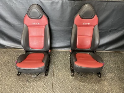 07-10 SATURN SKY FRONT MANUAL DRIVER & PASSENGER RED LINE LEATHER SEATS - Image 1 of 4
