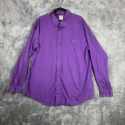 Camisa Cinch Para Hombres XL Púrpura Occidental Con Botones Manga Larga Vaquero Rodeo Clásica Foto 1 de 4