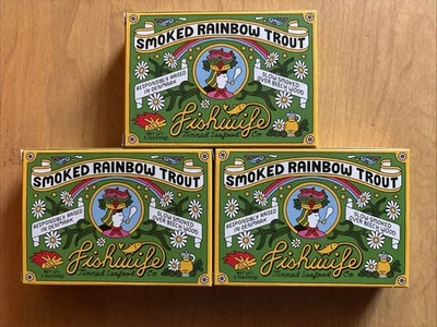 Fishwife Smoked Rainbow Trout 3-Pk 3.7oz ASC Certified High Protein Gluten Free - Image 1 of 4