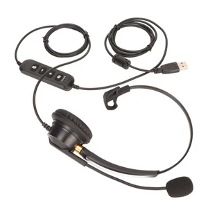 ENC Telephone Headset Active Noise Cancellation Single Ear Service Headphone Hot - Zdjęcie 1 z 22