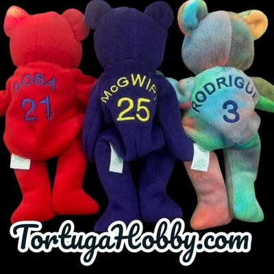 3 BamBeano's - GREAT Condition / With No Tags - Sosa, McGwire And Rodriguez - Image 1 of 4