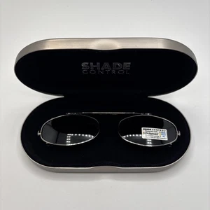 Gafas de sol con clip de control de sombra con estuche monturas plateadas MOD RECT 40 UV400 - Imagen 1 de 6