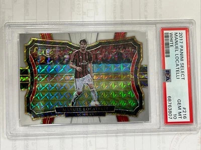 PSA 10 2017-18 Panini Select Soccer FL White Manuel Locatelli 7/99 AC Milan - Image 1 of 2