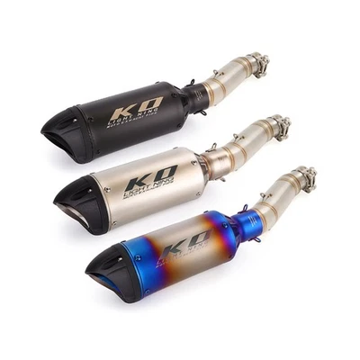 Slip-On Exhaust Mid Link Pipe Muffler System For Honda CB300F 2015-2018 CBR300R - Bild 1 von 4