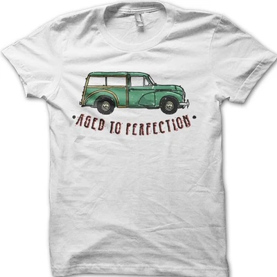 Morris Minor Aged To Perfection Classic Motorsport Vintage Car T-Shirt 06187 - Image 1 of 2