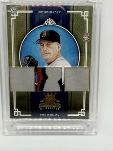 Curt Schilling 2008 Diamond Kings Jersey Fusion 3-Patch /10 (Rare) - Picture 1 of 2