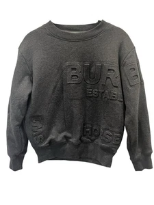 Jungen Burberry Alven Horseferry geprägtes anthrazitgraues Sweatshirt Größe 10 - Bild 1 von 11