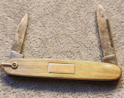 Vintage Imperial Simmons 1/20 12k Gold-Filled Pocket Knife 2.75” Long - Image 1 of 4