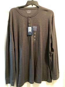 Croft & Barrow 2XB Tall BIG&TALL Henley Shirt NWT Navy Sail - Picture 1 of 5