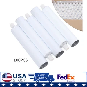 Tubo da viaggio 100 pezzi alluminio vuoto sbloccabile dentifricio tubi ecologici - Foto 1 di 9