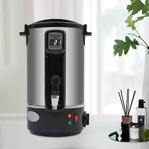 Edelstahl 12L Groß Wachsschmelzer mit Rührlöffel DIY-Kerzenschmelztopf LED 1100W - Bild 1 von 15