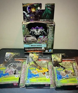Transformers Rise Beasts Alliance OPTIMUS PRIMAL/CHEETOR/RHINOX Flip NIGHTBIRD - Picture 1 of 3