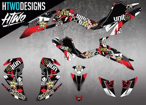 QUADZILLA 450 DINLI 450 GRAPHICS KIT STICKERS DECALS QUAD GRAPHIC DECAL ATV - Picture 1 of 2