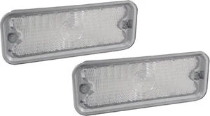 75-80 Chevy/GMC C10 Truck Front Clear Diffused Turn Signal Light Park Lamp Lens - Picture 1 of 7