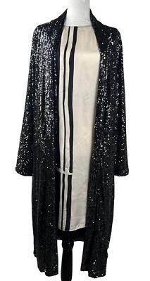 Женская куртка Steve Madden Show Stopper с блестками серая/черная размер M (6-8)  - Изображение 1 из 4