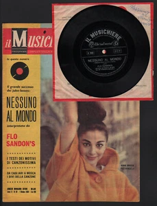 MUSICHIERE 92/1960 FESTIVAL DI CAGLIARI CORCELLI UMILIANI + FLEXI FLO SANDON'S - Imagen 1 de 1