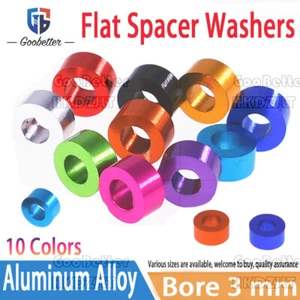 Round CNC Aluminum Alloy Flat Spacer Washers Gasket RC Decorative Retaining Ring - Picture 1 of 5