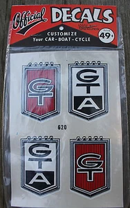NOS Vintage Ford Fairlane GT GTA #620 Official Decals by Wallfrin Permanent - Picture 1 of 2