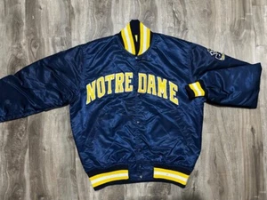 Notre Dame Fighting Irish Jacket Satin Bomber Football Jacket US Tarrif Paid  - Picture 1 of 6
