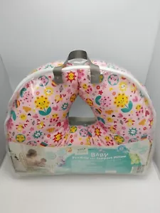 Little Journey Feeding and Support Pillow Pink With Extra Plush Cover Blue Green - Picture 1 of 9