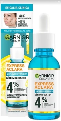 GARNIER SKIN ACTIVE BOOSTER SERUM/EXPRESS ACLARA/ANTIMANCHAS/ANTI DARK SPOT NEW - Image 1 of 4
