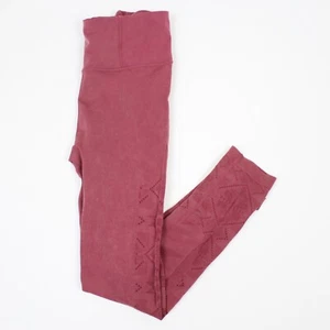 Calia Womens Small Crimson Star Laser Cut Ankle Leggings - Picture 1 of 5