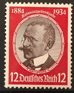 Germany 1934 Mi 542 Sc 434  MNH 3 Reich Karl Peters Colonial Pioneer  - Picture 1 of 1
